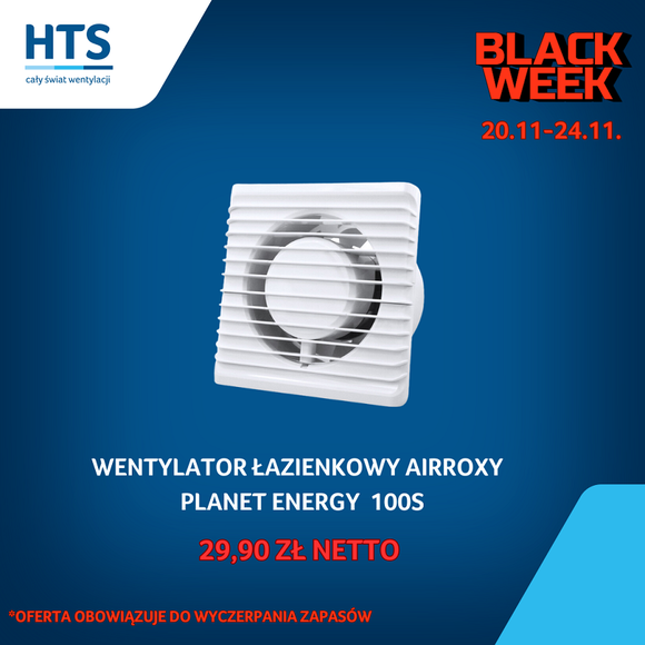 .Wentylator Planet Energy 100 Standard AirRoxy
