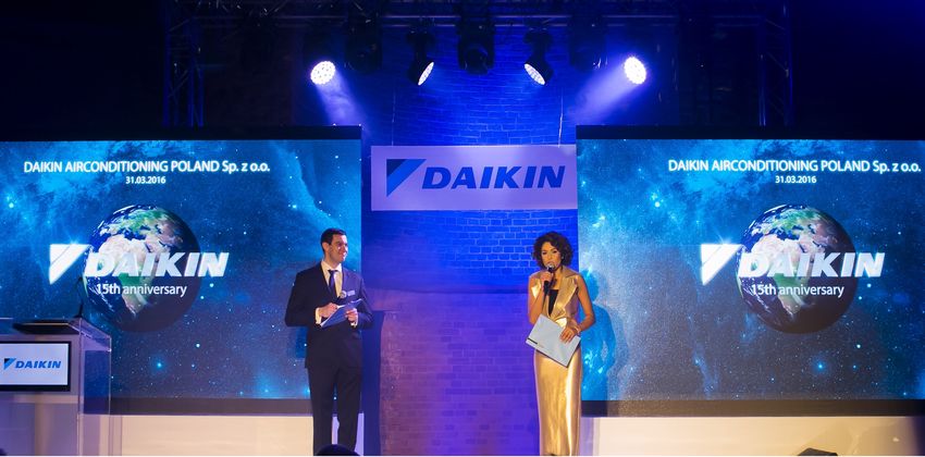 Daikin Airconditioning Poland Sp. zo.o. obchodzi swój jubileusz 15-lecia istnienia firmy w Polsce.