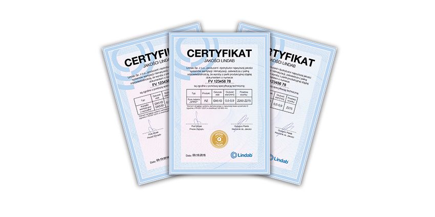 Bezkompromisowa jakość systemów wentylacyjnych potwierdzona certyfikatem.