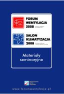 FORUM WENTYLACJA 2008. Materiały seminaryjne