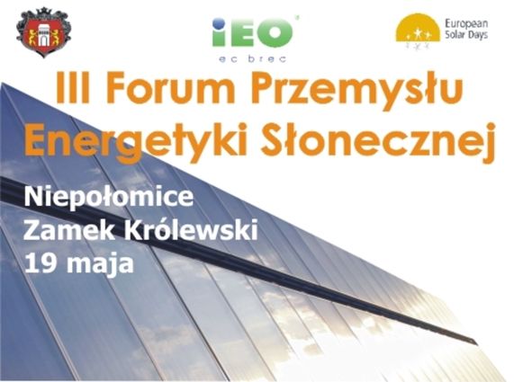 III Forum Przemysłu Energetyki Słonecznej już za miesiąc