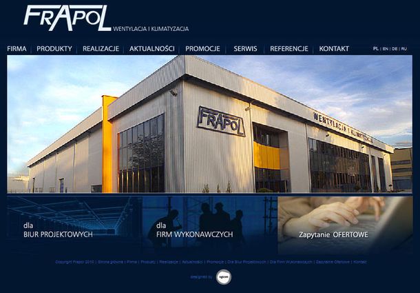 Spółka FRAPOL zmieniła swoją stronę internetową