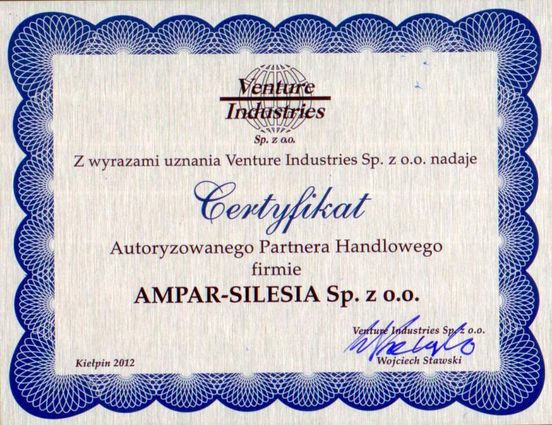 Ampar-Silesia - Autoryzowany Partner Venture Industries