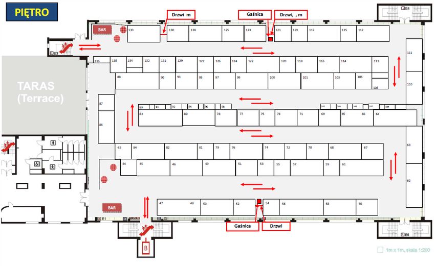 FORUM WENTYLACJA - SALON KLIMATYZACJA 2012 - plan wystawy - piętro