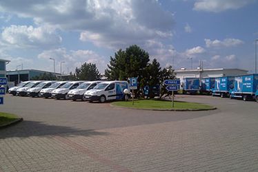 flota pojazdów firmy Lindab