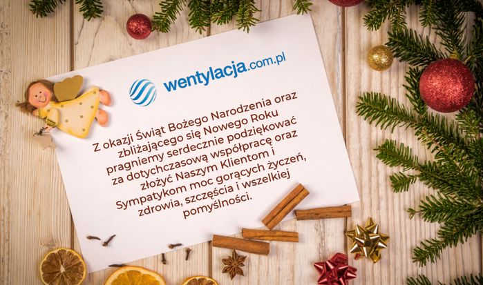 życzenia bożonarodzeniowe 2019 wentylacja.com.pl