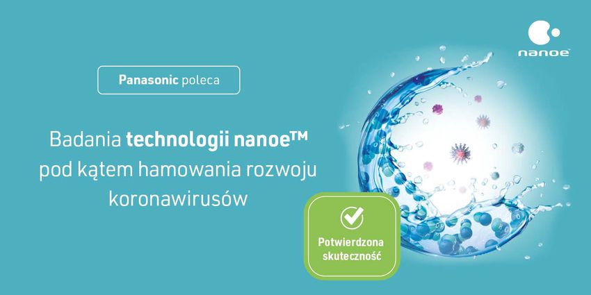 skuteczność technologii nanoe™ X od Panasonic