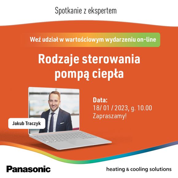 Webinar Panasonic.Jak sterować pompą ciepła