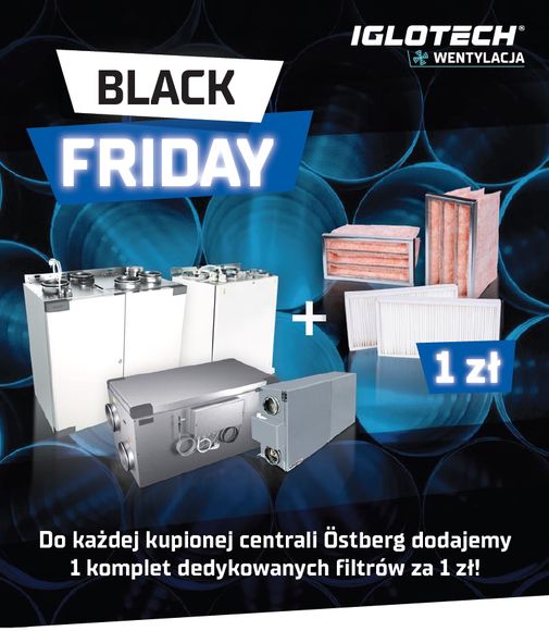 Do każdej kupionej centrali Östberg dodajemy 1 komplet dedykowanych filtrów za 1 zł!