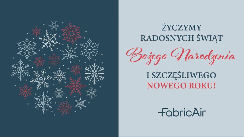 kartka świąteczna od firmy FabricAir