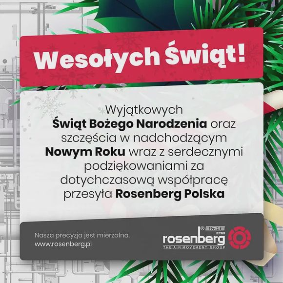 kartka świąteczna od firmy Rosenberg Polska