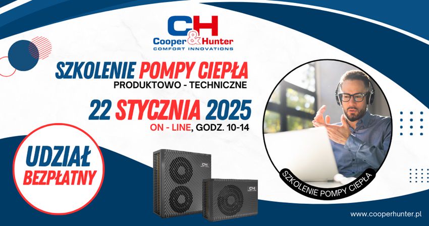 Szkolenie z pomp ciepła COOPER&HUNTER