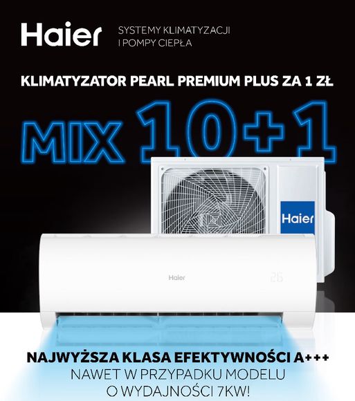 Promocja klimatyzatorów PEARL PREMIUM Plus