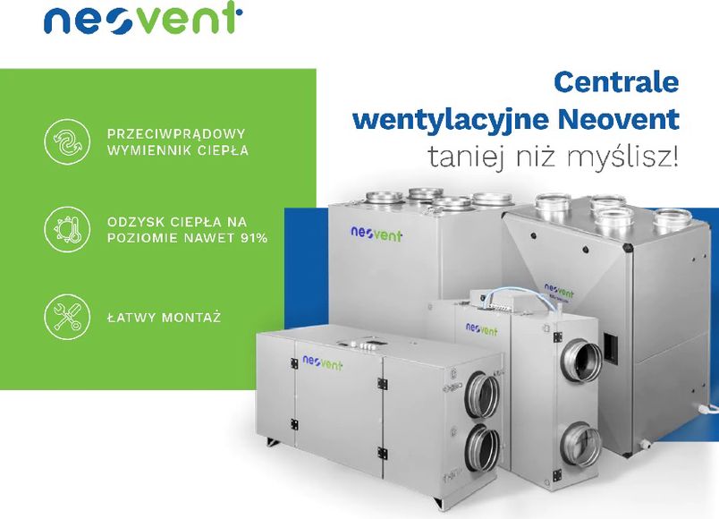 Promocja central wentylacyjnych Neovent