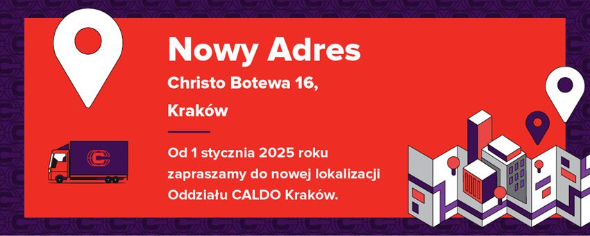 Nowy adres oddziału CALDO Kraków