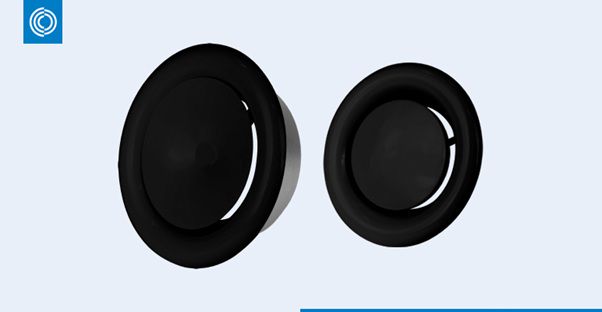 Czarne zawory wentylacyjne