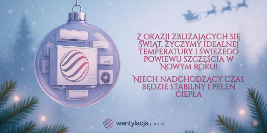 Świąteczna kartka z życzeniami od wentylacja.com.pl