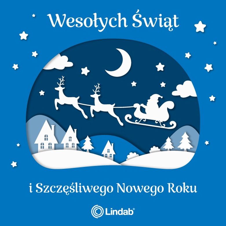 Świąteczna kartka z życzeniami od Lindab