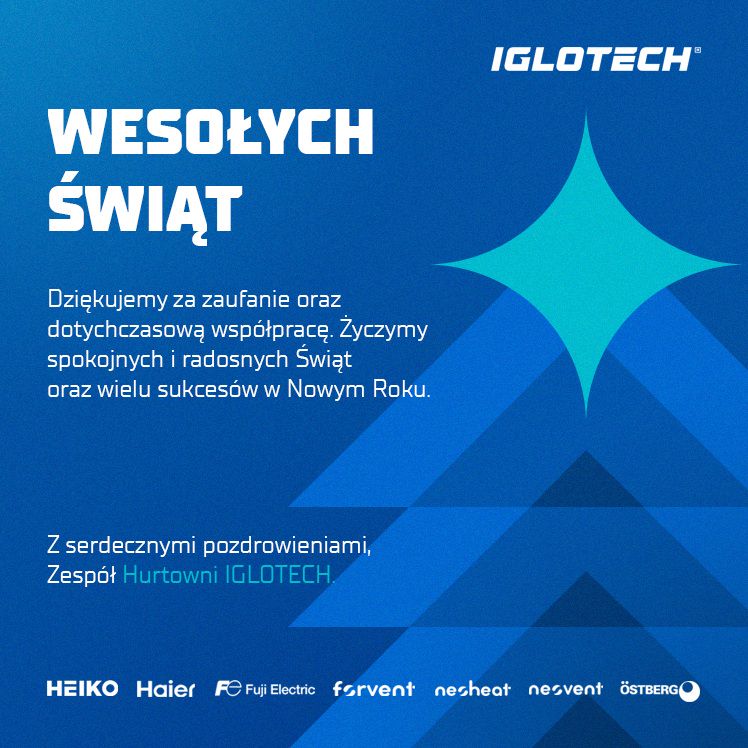 Świąteczna kartka z życzeniami od Iglotech