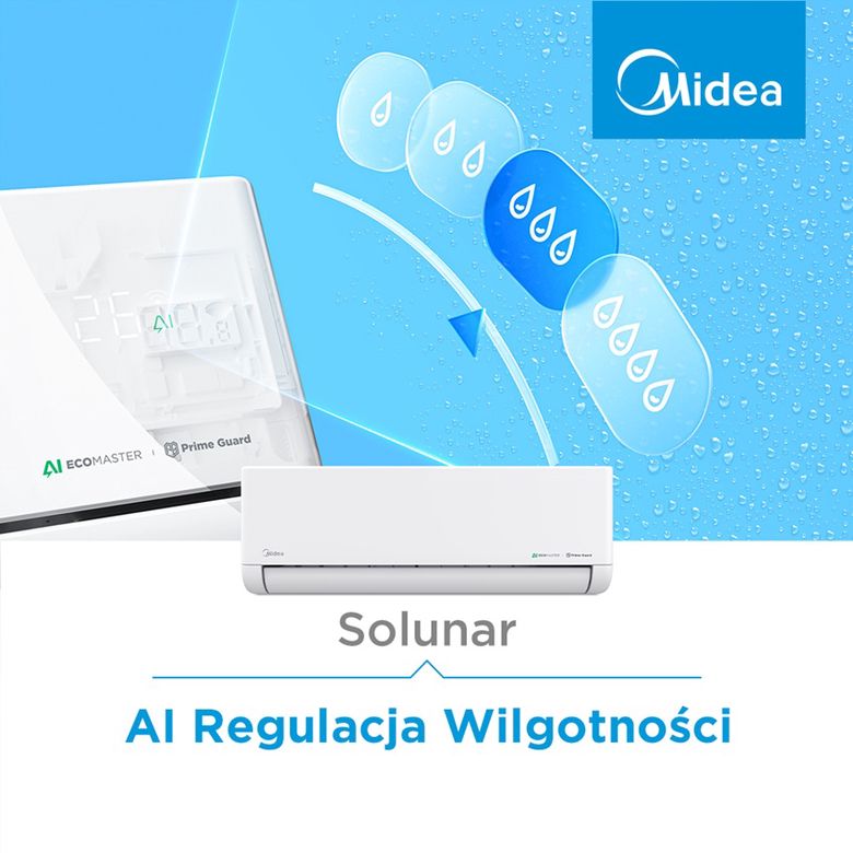 Klimatyzator z pomiarem wilgotności Solunar