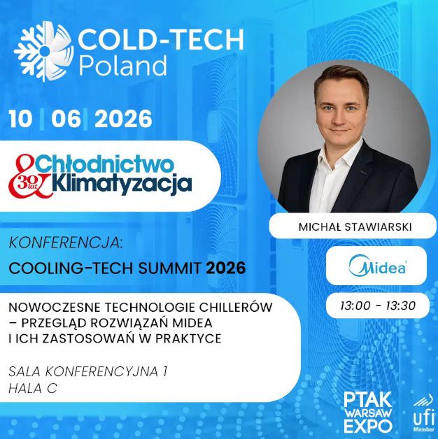 Konferencja nowoczesne technologie chillerów Midea w praktyce
