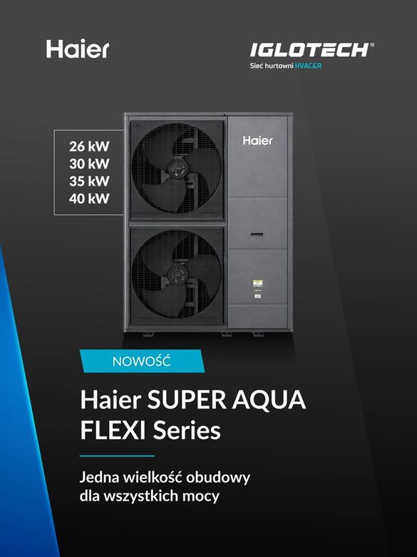 Wysokotemperaturowe pompy ciepła Haier