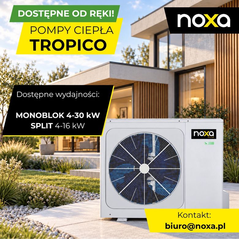 Pompy ciepła TROPICO dostępne od ręki