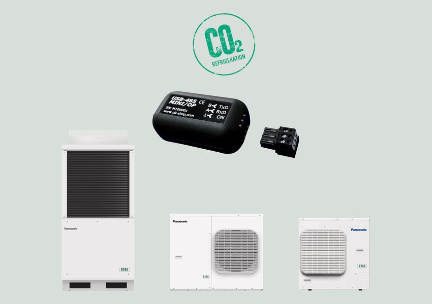 grafika przedstawiająca nowe urządzenie CO2 Service Checker od Panasonic