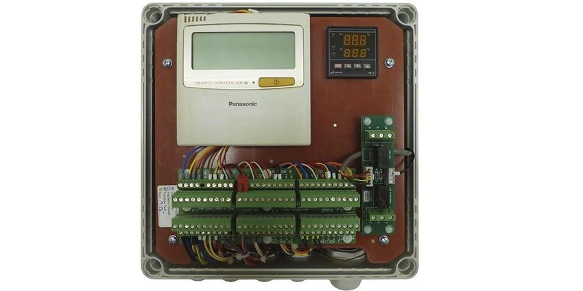 Panasonic-zaktualizowany zestaw AKU Kit łączący jednostki zewnętrzne z serii ECOi, ECO G i PACi  z wymiennikami ciepła w centralach.