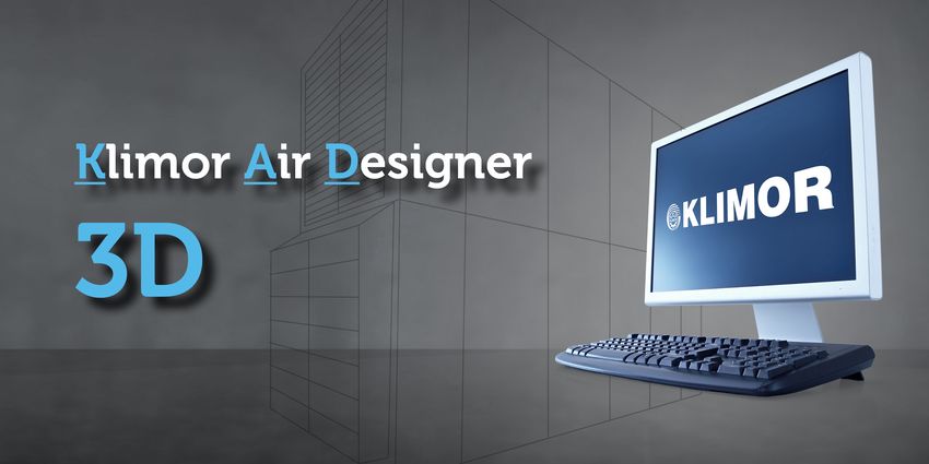 KLIMOR Air Designer z możliwością generowania rysunków urządzeń w formacie 3D.