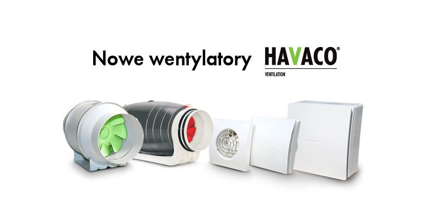 HAVACO wprowadza na rynek nowe wentylatory (ICM oraz ICMsilent, COMO Silent oraz Design, Vertigo)