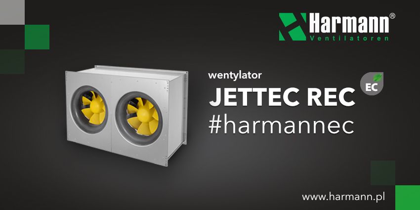 Nowość wśród kanałowych wentylatorów EC – JETTEC REC EC