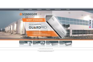 www.sonniger.pl - nowa, intuicyjna, przejrzysta strona internetowa firmy SONNIGER Polska Sp. zo.o.