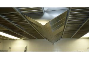 Wentylacja kuchni przy zastosowaniu sufitu wentylacyjnego GIF