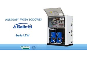 Agregaty i rewersyjne pompy ciepła chłodzone wodą Galletti seria LEW - charakterystyka