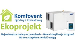 Komfovent zgodny z Dyrektywą Ekoprojekt.