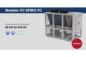 COOL wprowadza nowe agregaty wody lodowej chłodzone powietrzem z funkcją FREE COOLING.