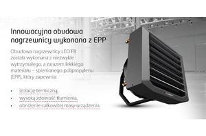 Innowacyjna obudowa nagrzewnic wykonana z EPP.