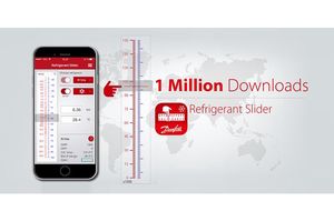 Danfoss świętuje milionowe pobranie aplikacji Suwak chłodniczy