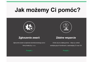 VENTIA udostępnia kody alarmów automatyki C5 oraz C6 central wentylacyjnych KOMFOVENT!