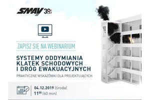 Webinarium z projektowania systemów oddymiania klatek schodowych