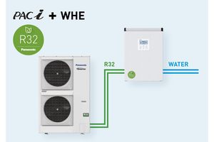 Panasonic wprowadza wodny wymiennik ciepła dla serii PACi R32