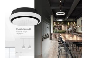 Okrągła kaseta sufitowa LG