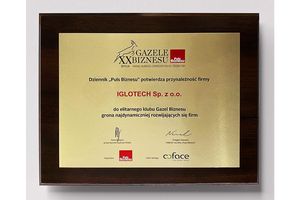Iglotech nagrodzony Gazelą Biznesu 2019