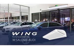 Kurtyny Wing w salonie Audi