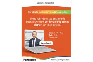 Panasonic zaprasza na webinar pt. "Układ hybrydowy lub ogrzewanie podczerwienią – czy to się opłaca?"