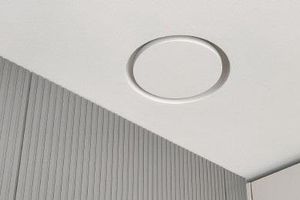 Nowość w Lindab:  stylowy, bezramkowy anemostat gipsowy