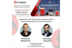 Klimawent zaprasza na WARSAW HVAC EXPO