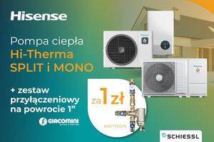 Pompa ciepła Hisense z zestawami przyłączeniowymi