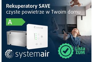 Rekuperatory SAVE od Systemair  na liście ZUM